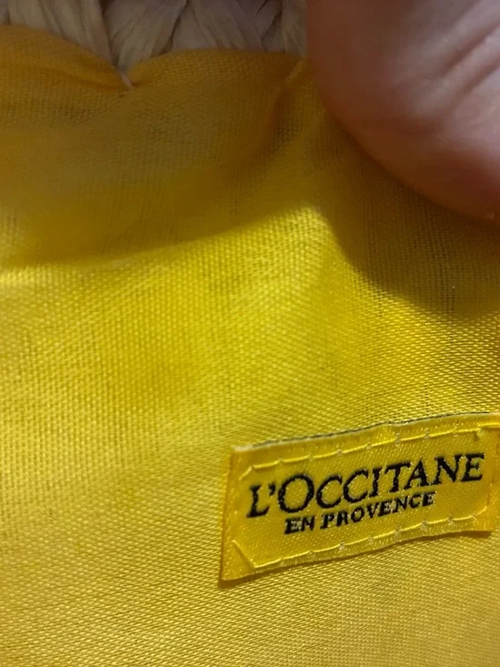 L'Occitane Woven Straw Tote Bag with Round Handles - Picture 2 of 3